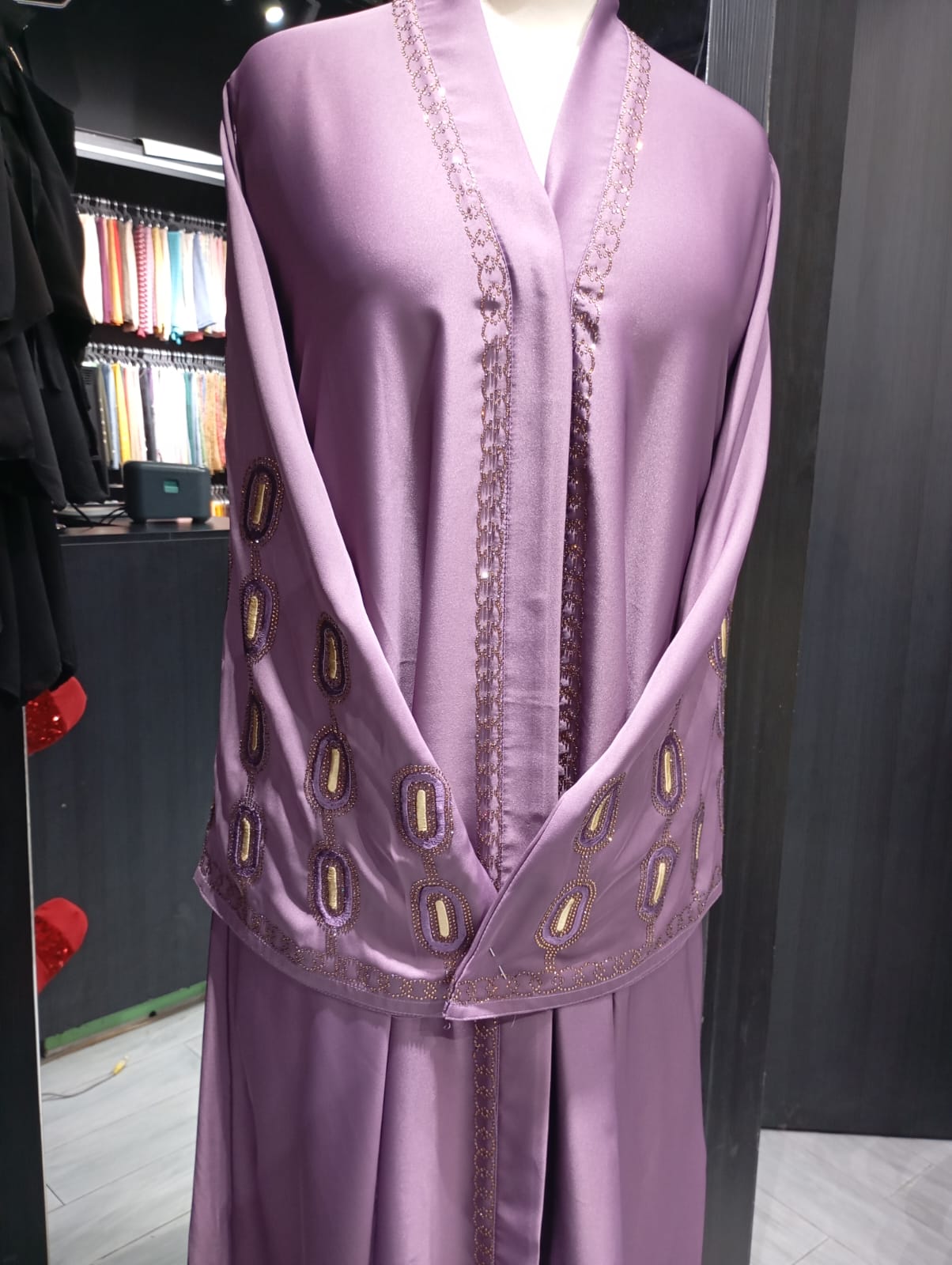 Abaya- embroidered fancy Nida