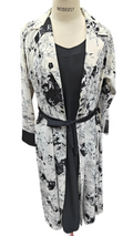 Elegant Printed Chiffon Double Abaya
